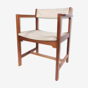 Fauteuil en acajou de design danois par Søborg Furniture, années 1960