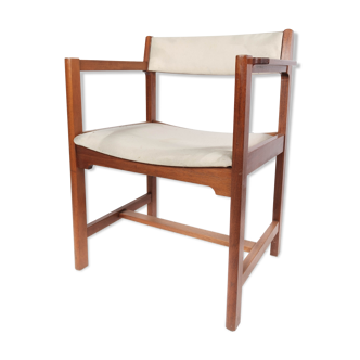 Fauteuil en acajou de design danois par Søborg Furniture, années 1960