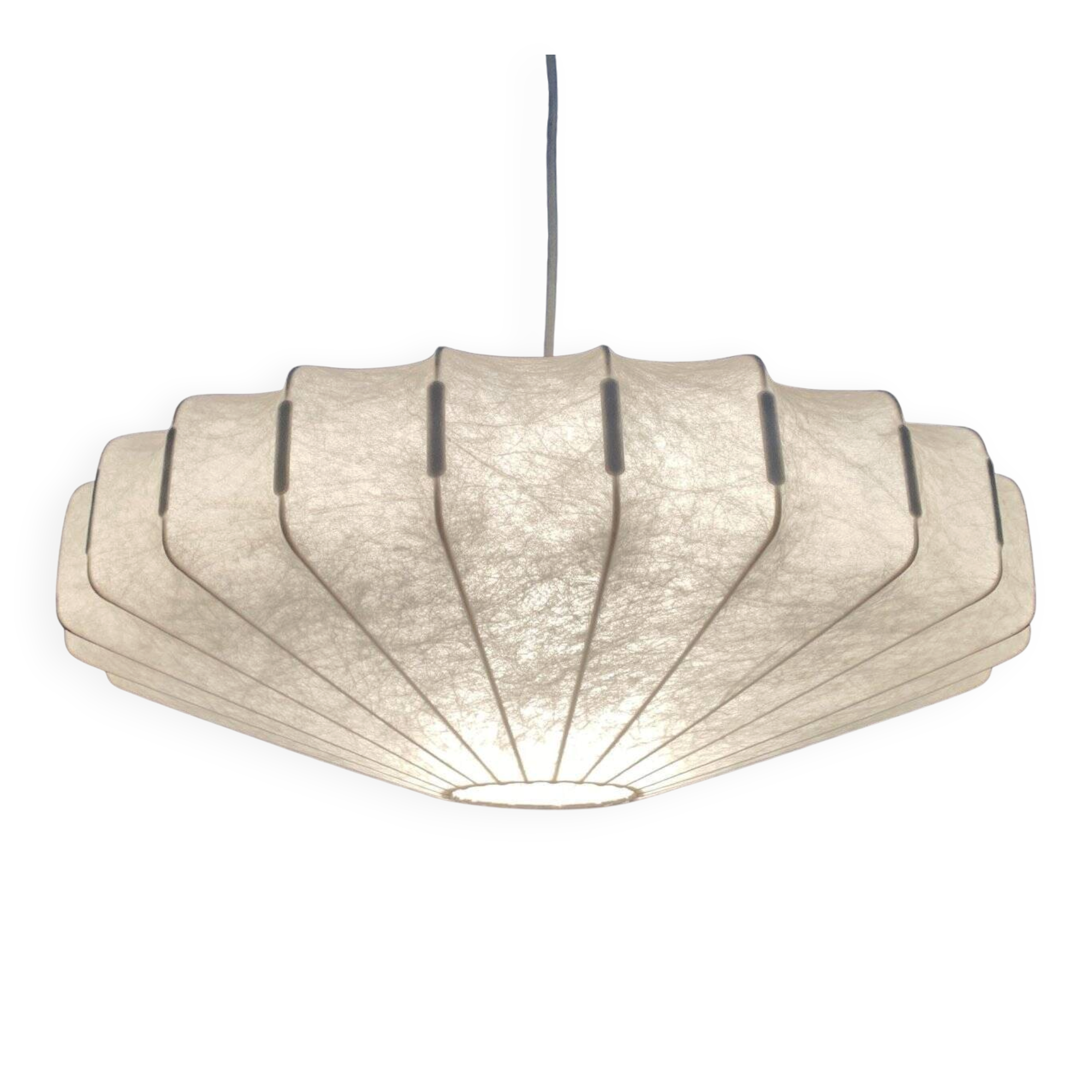 German mid-century cocoon pendant lamp by Goldkant Lighting