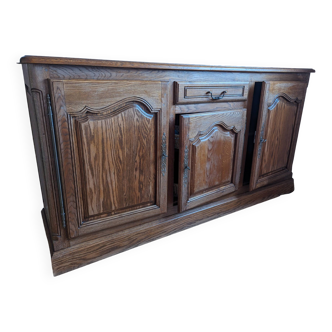 Solid oak sideboard by cabinetmaker Loisy
