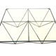 Vintage coffee table in 60s/70s steel wire design