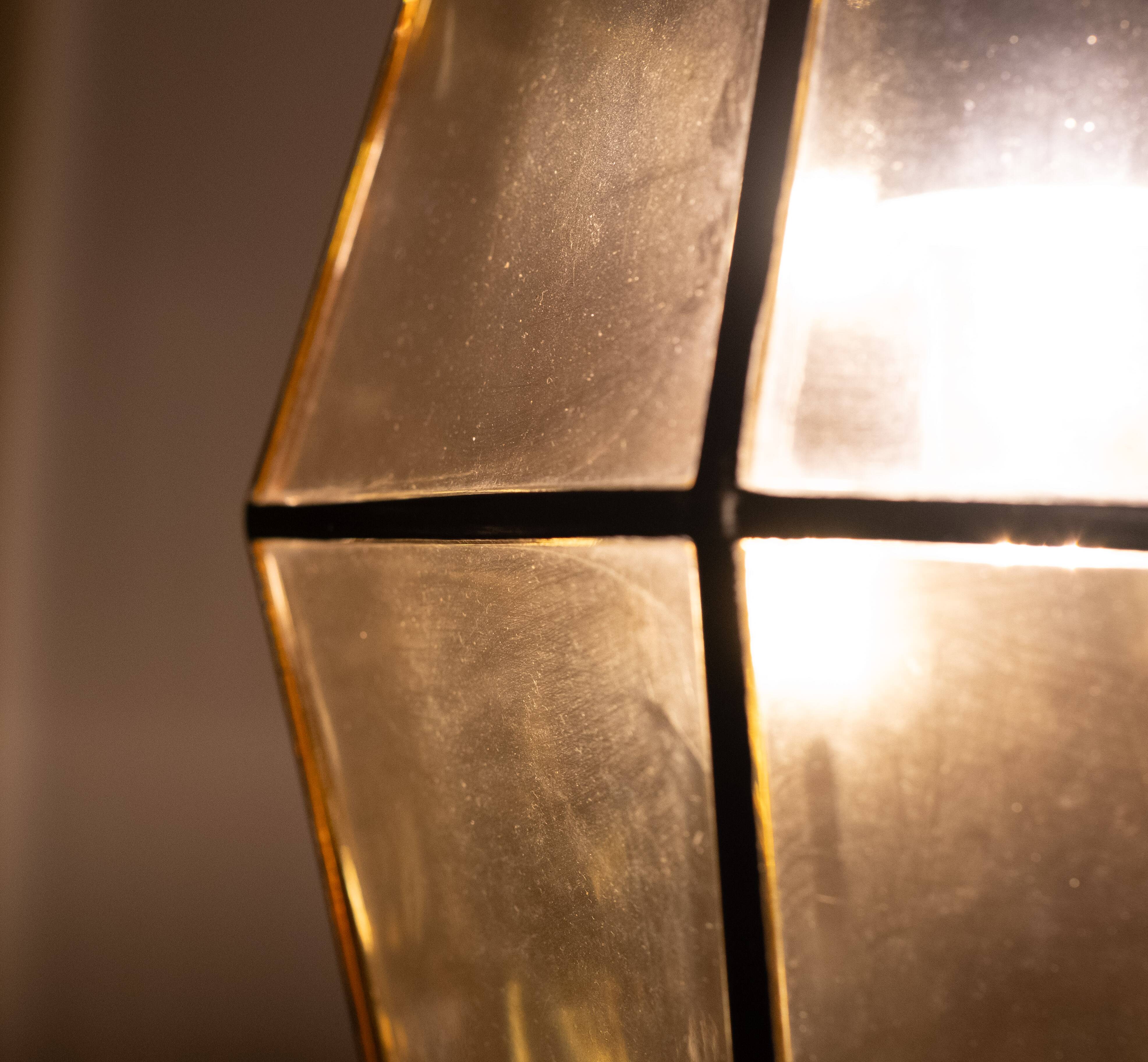 Glashütte Limburg pendant lamp Germany 1960s