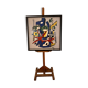 Impression sérigraphique encadrée sur soie, après Fernand Léger, composition moderne du milieu du siècle