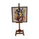 Impression sérigraphique encadrée sur soie, après Fernand Léger, composition moderne du milieu du siècle