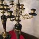candelabra 19th gilded bronze and marble candlestick 60x32 cm