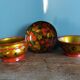 Khokhloma Russian handicraft painted wooden bowls