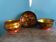 Khokhloma Russian handicraft painted wooden bowls