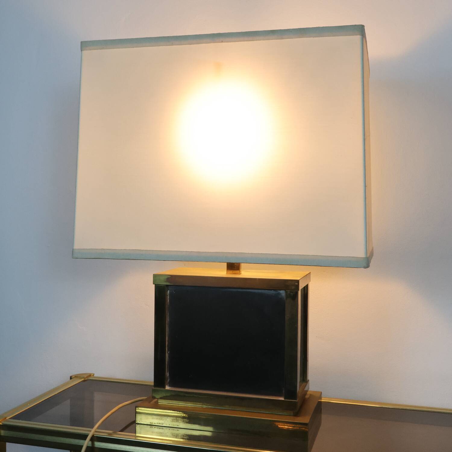 Liwan’s Roma Lampada Da Tavolo Hollywood Regency Ottone Design Italian