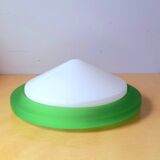 Glass and opaline wall light, 1970.