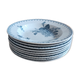 Set of 9 iron earth plates