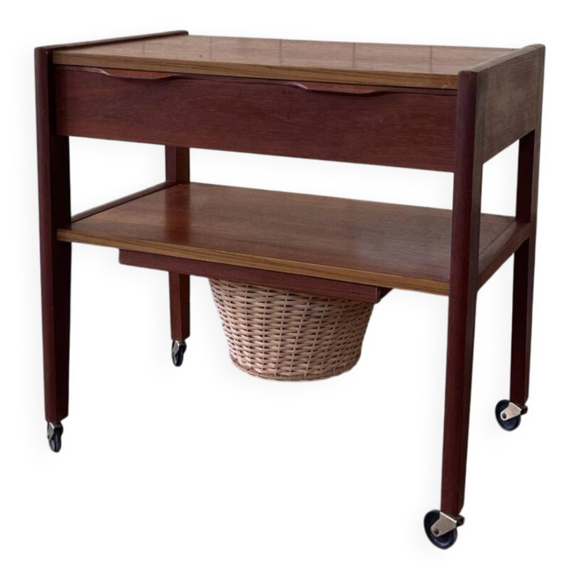 Vintage Scandinavian teak side table