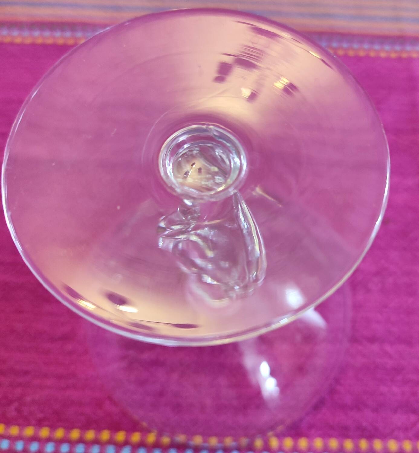 6 crystal champagne coupes