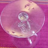 6 crystal champagne coupes