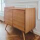 Renovated vintage sideboard, Scandinavian style, 1960s