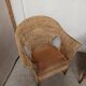 Pair of rattan armchairs