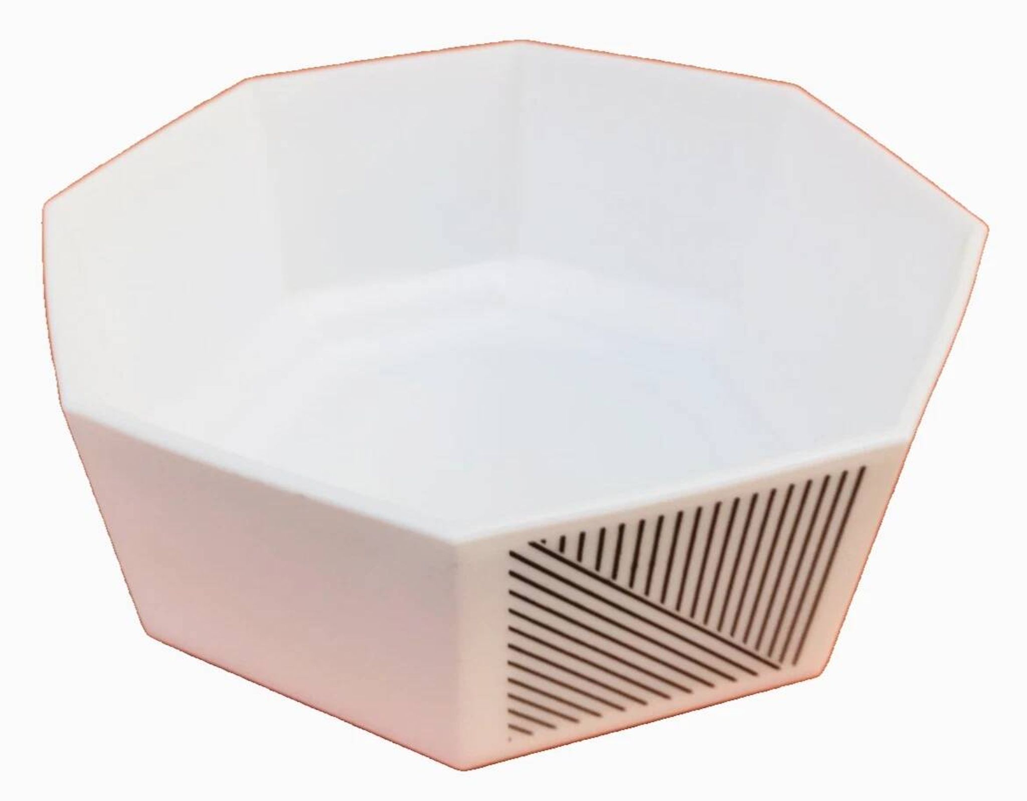 Large salad bowl. Opaline glass France.