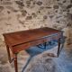Antique French writing desk in oak with two drawers, 1920s.