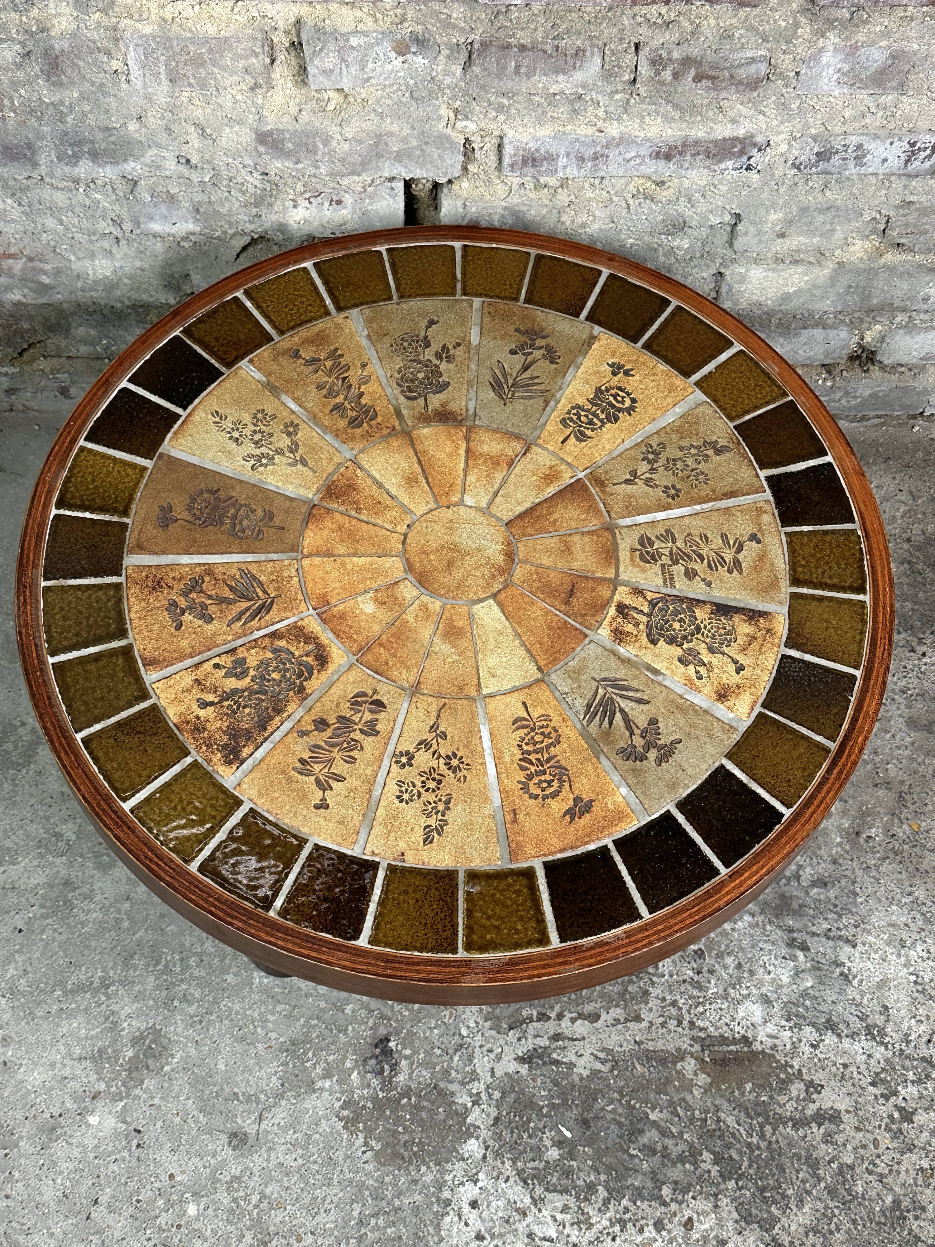 Raymonde leduc herbarium coffee table vallauris 1960