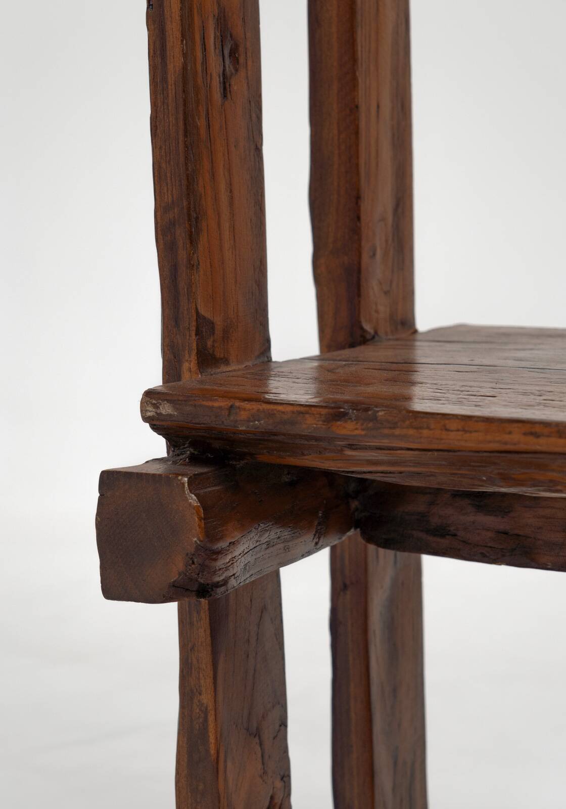 Pair of rustic Wabi Sabi Chairs, 1950s
