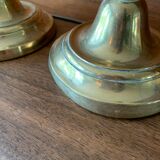 Set of 2 brass candle holders