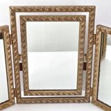Vintage triptych mirror 1950