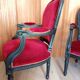 Pair of Louis XV style cabriolet armchairs