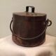 Copper cauldron fireplace pot hides pot deco