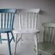 Chaise en bois blanc