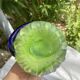 Large blown Murano glass vase with floral decoration.