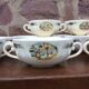 Rare set of 12 bowls with 2 handles Obernai Sarreguemines Lux