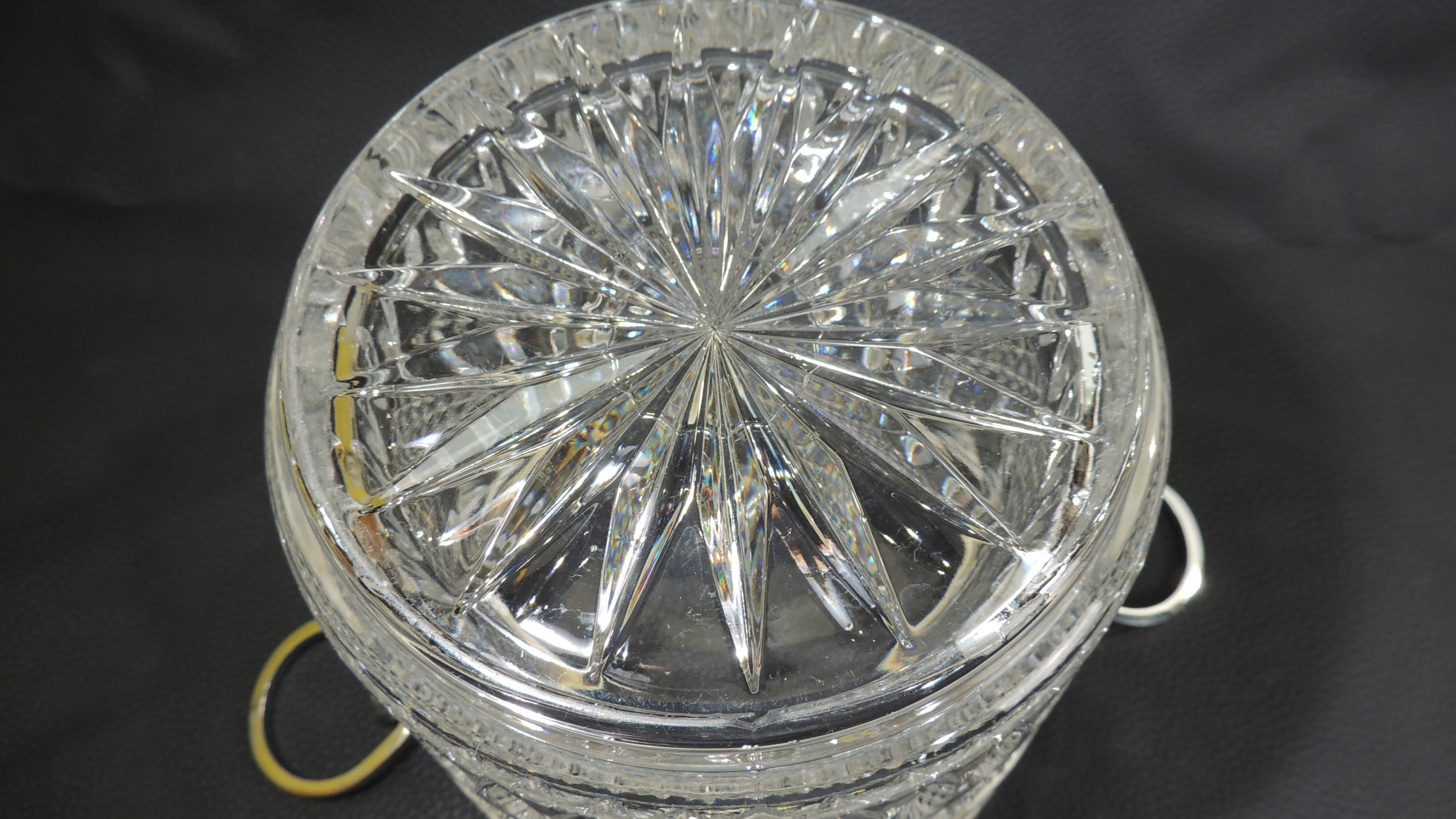 Champagne bucket cut glass