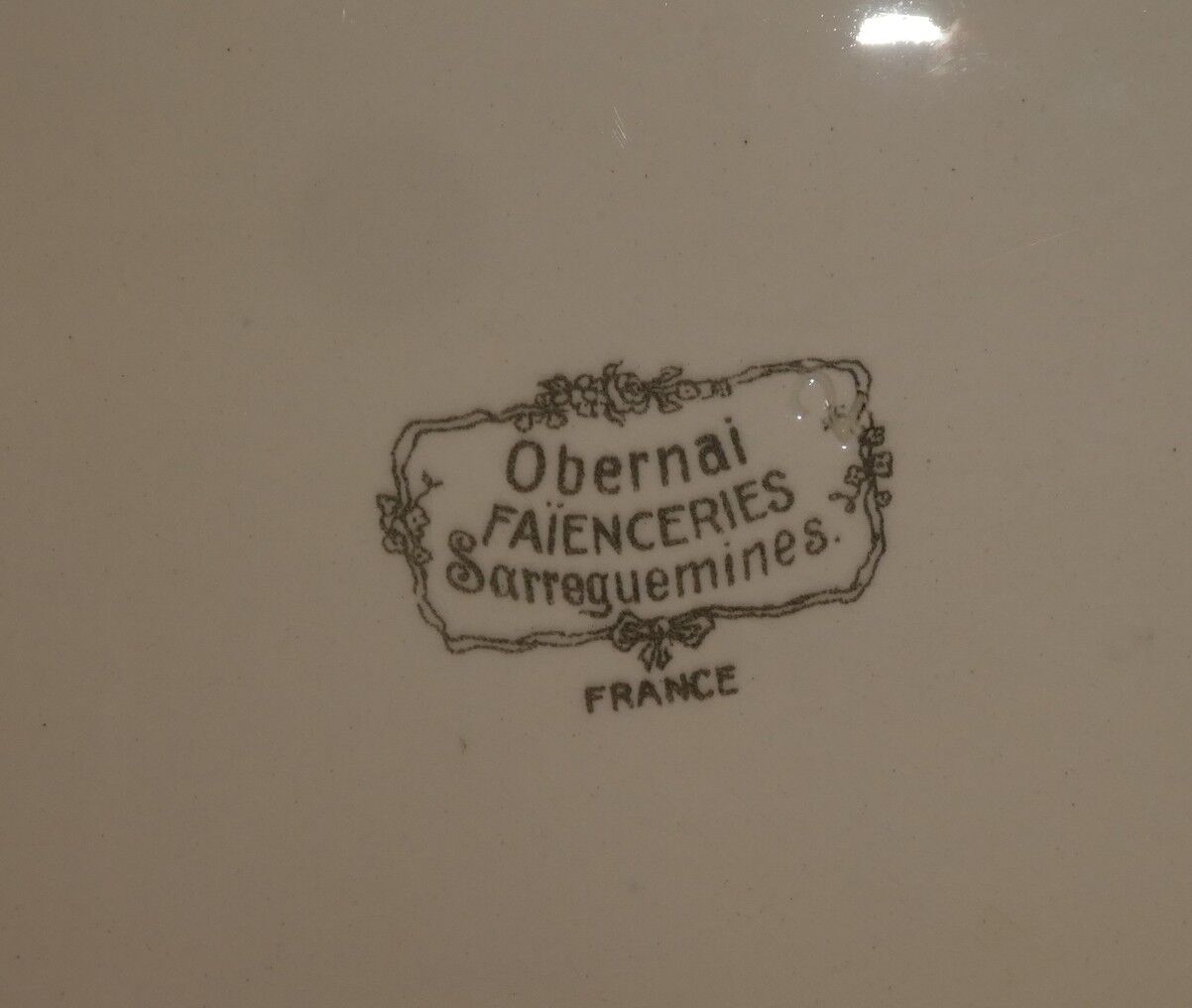 Serving dish "obernai" sarreguemines