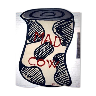 Tapis Mad Cow par Henry Kalam
