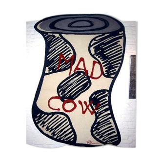 Carpet Mad Cow by Henry Kalam