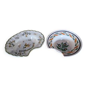 Deux plats a barbe anciennes