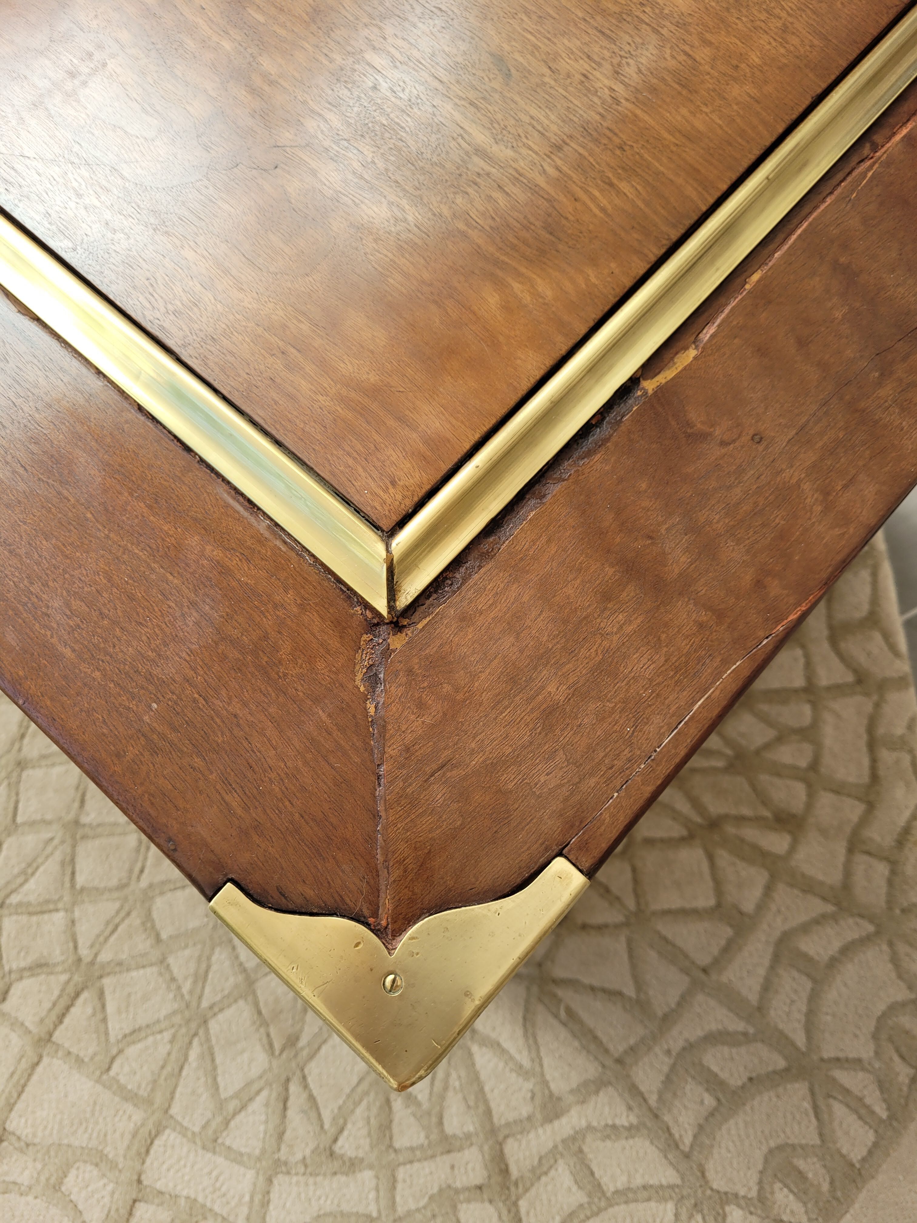 Solid mahogany chest