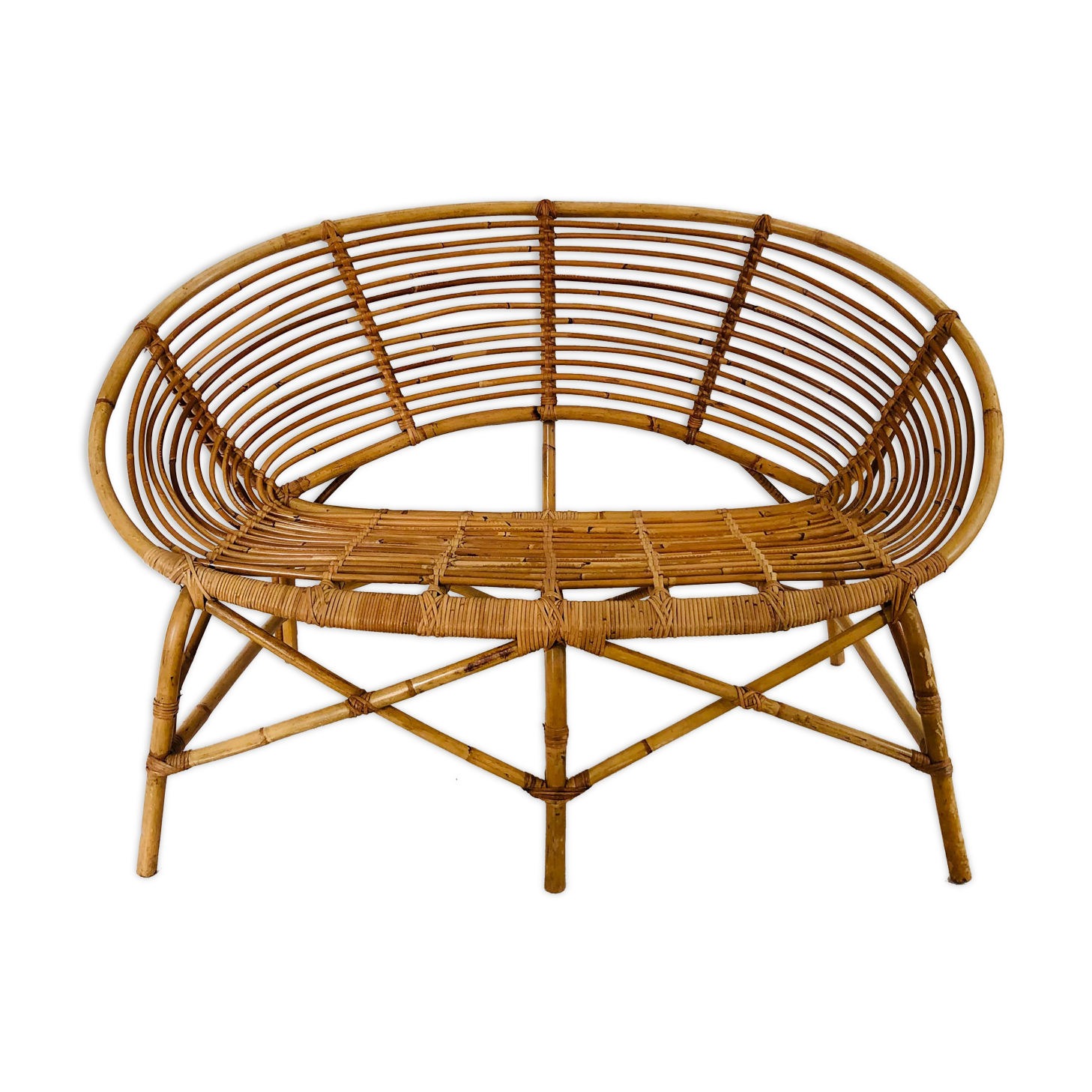 Rattan sofa, France 60s