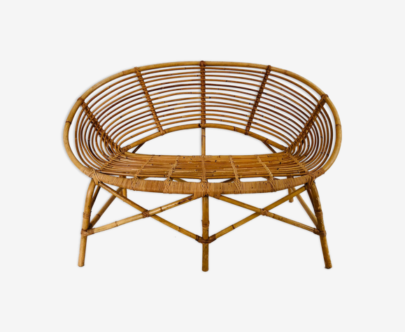 Rattan sofa, France 60s