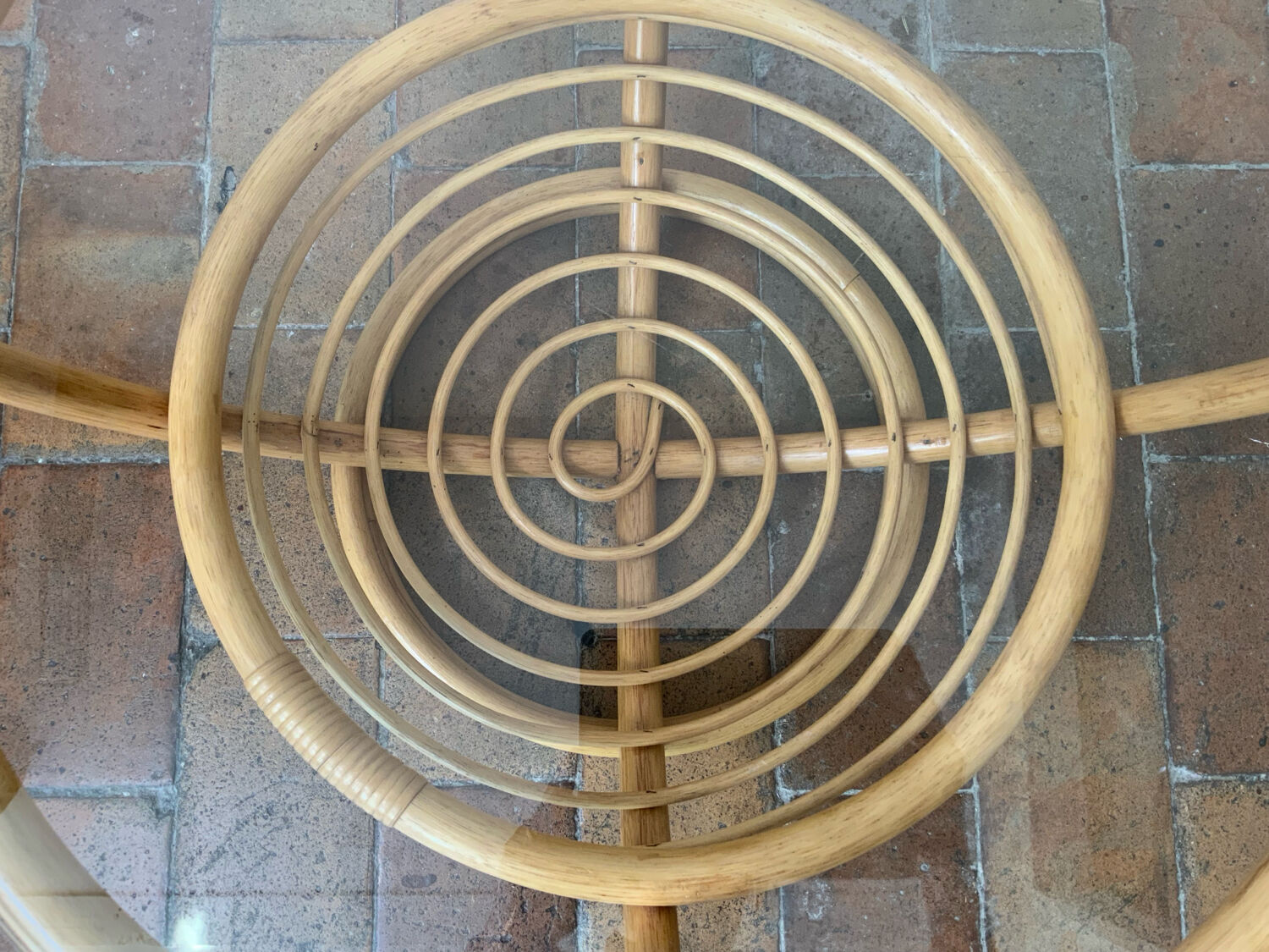 Rattan coffee table