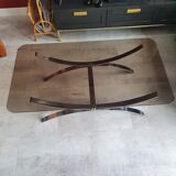 Vintage glass coffee table