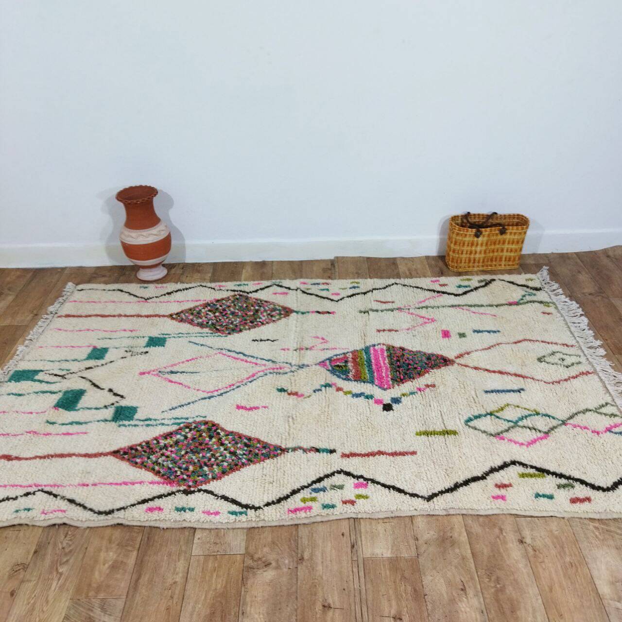 Handmade Moroccan Berber rug 250 x 150 cm
