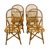 Bamboo chairs & rattan circa 60s/70s
