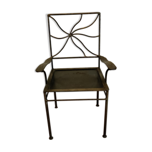 Chaise enfant en acier - brutaliste
