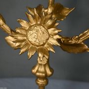 Paire de candélabres en régule doré et onyx – 1940