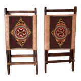 Set of 2 traditional Indian chairs