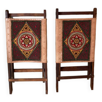 Set of 2 traditional Indian chairs