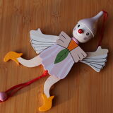 Articulated wooden puppet