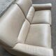2/3-seater sofa in genuine beige leather by Roche Bobois. Very good condition, great comfort.