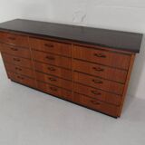 Classeur de magasin vintage des années 1950