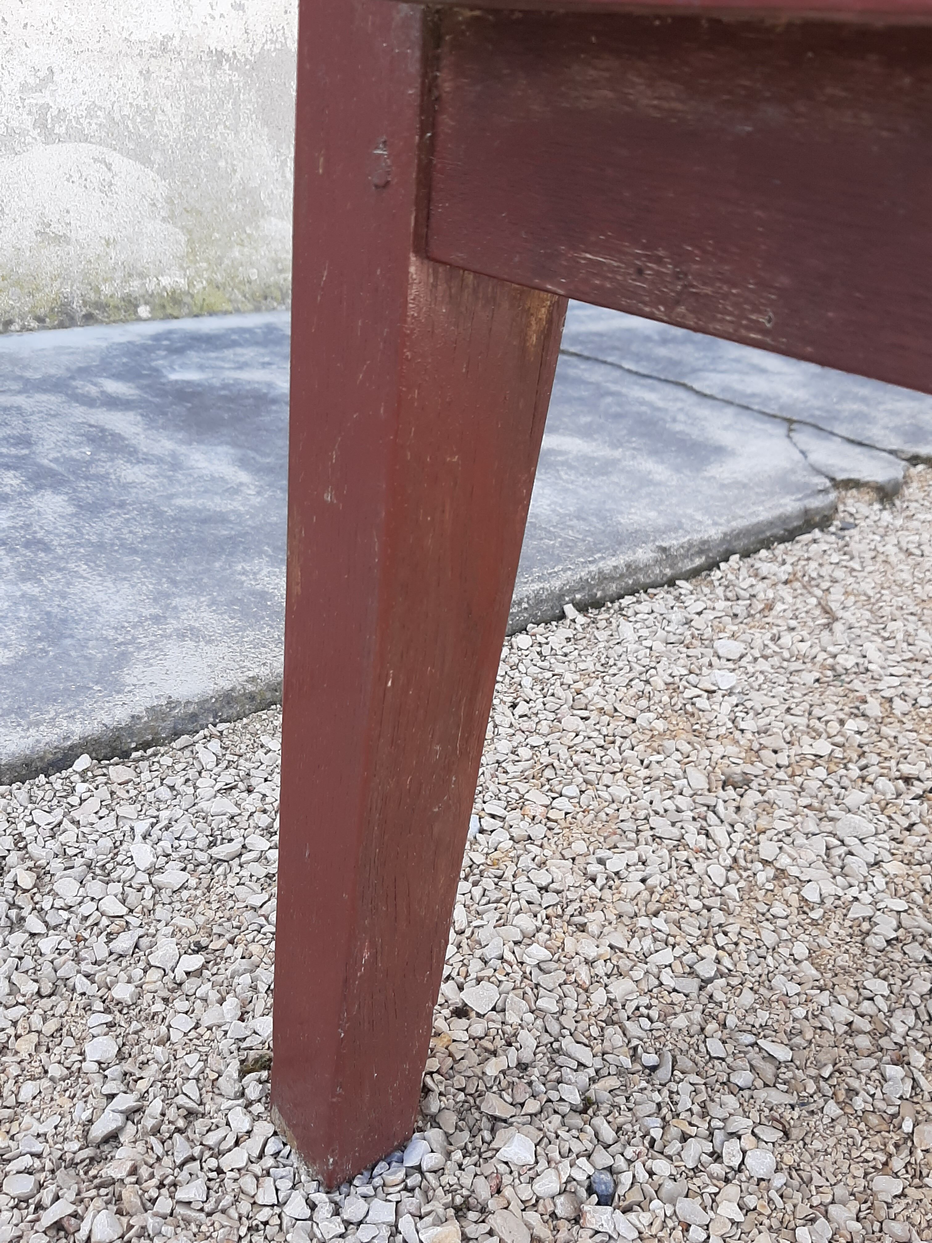 Oak station bench 2m80